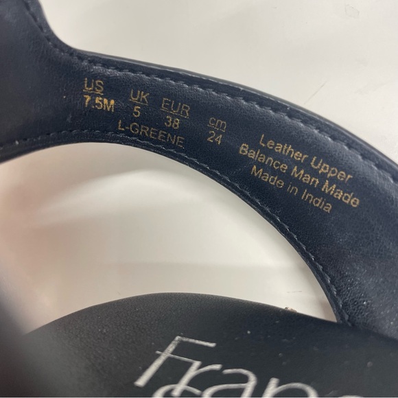 Franco Sarto Glora Leather Sandals in Black Size 7.5 - Picture 5 of 7